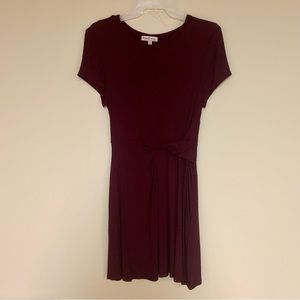 Short Sleeve Dress with Front Knot